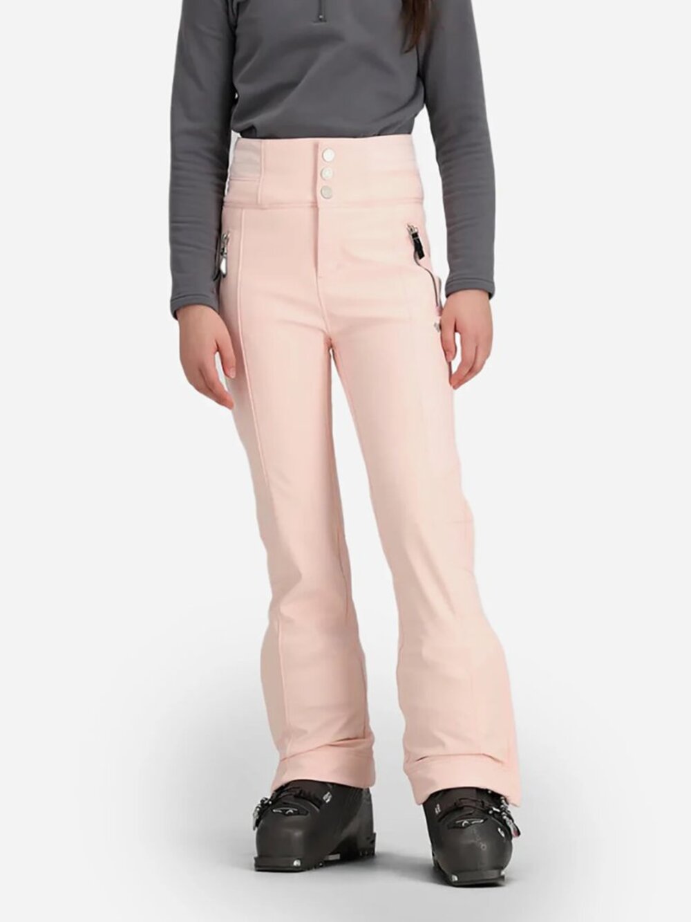 OBERMEYER Teen Girls' Jolie Softshell Pant Large in Light Pink